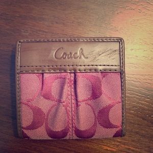 Burgundy Coach Wallet